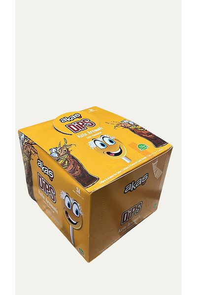 Kervan Akaş Di̇ps Powdered Sugar Cola Flavored Lollipop 36 Pieces