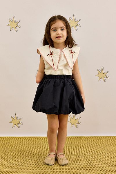 Fahhar Kids تنورة بالون زرقاء داكنة