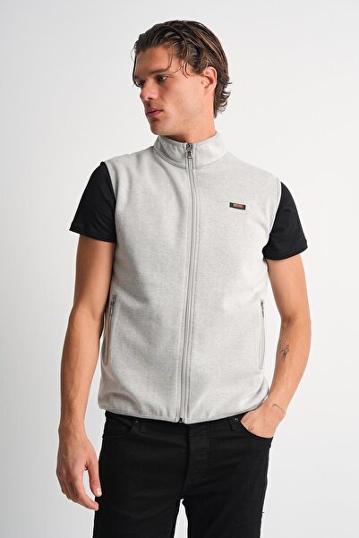 ALEXANDERGARDI Stand Collar Zippered Side Pocket Sleeveless Vest