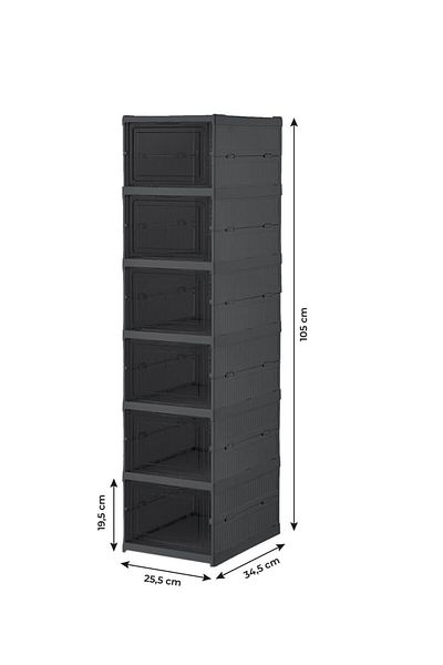 MissClean (6 Floors) Foldable Shoe Rack, Portable Multi-Purpose, Spacious, Foldable Cabinet and Shelf
