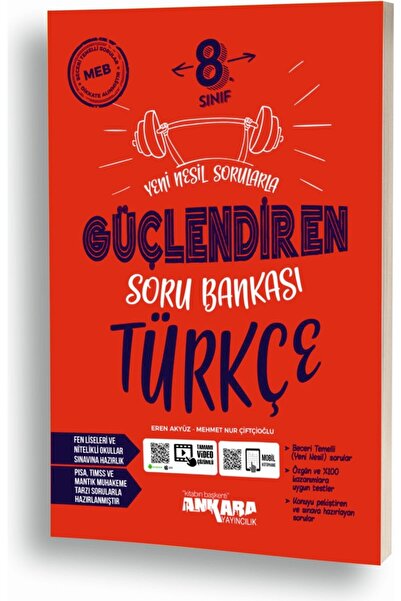 Anka Yayınları Ankara Yayıncılık 8.Sınıf Türkçe Güçlendiren Soru Bankası