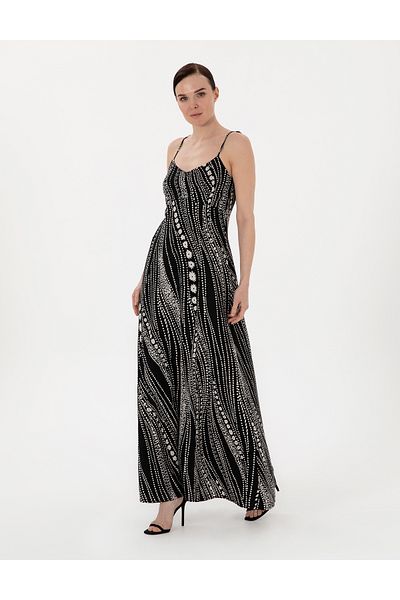 Pierre Cardin Black Regular Fit Woven Dress 50301029 -Vr046