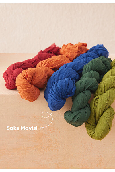 Fresh فوال كراش شال ساكس أزرق