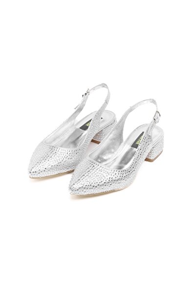 derinet Kadın Kısa Topuklu Abiye Ayakkabı