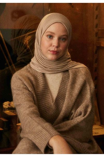 Fresh Beige Combed Shawl