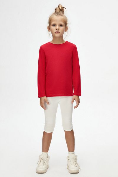 LOVETTI UniSex KidS SeASonAl T-Shirt - Light Red, Crew Neck, Long Sleeve