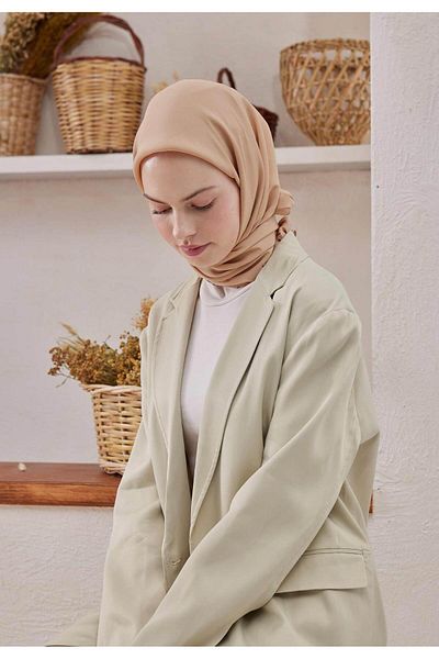 Fresh Cotton Silk Nude Scarf