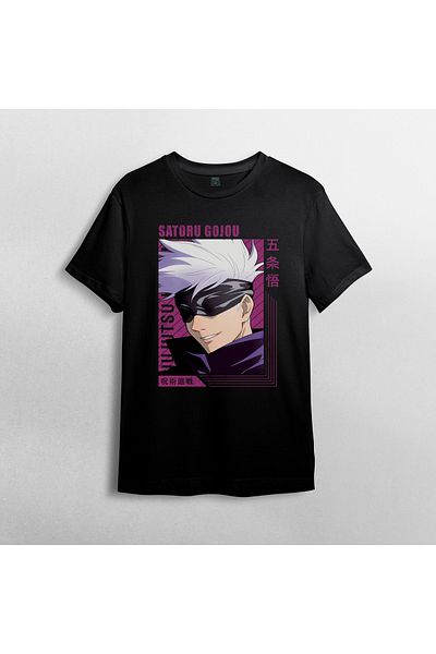 Pixxa Μπλουζάκι Unisex 100% βαμβάκι Jujutsu Kaisen Satoru Gojo Crew Neck Μοντέλο 21