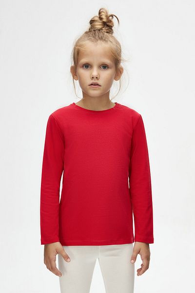 LOVETTI UniSex KidS SeASonAl T-Shirt - Light Red, Crew Neck, Long Sleeve