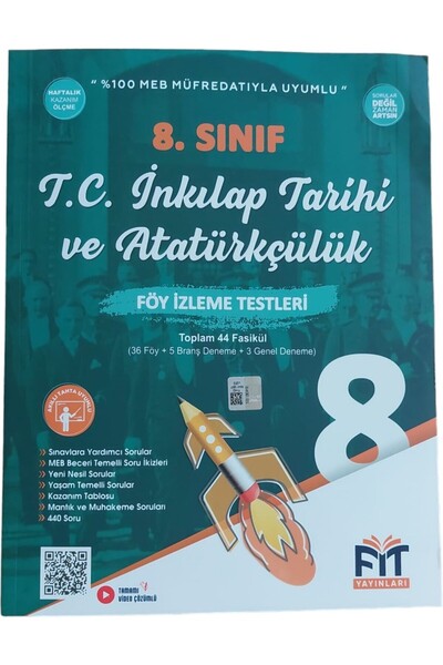 Anka Yayınları Fit Yayınları 8. Sınıf T.C. İnkılap Tarihi ve Atatürkçülük Föy...