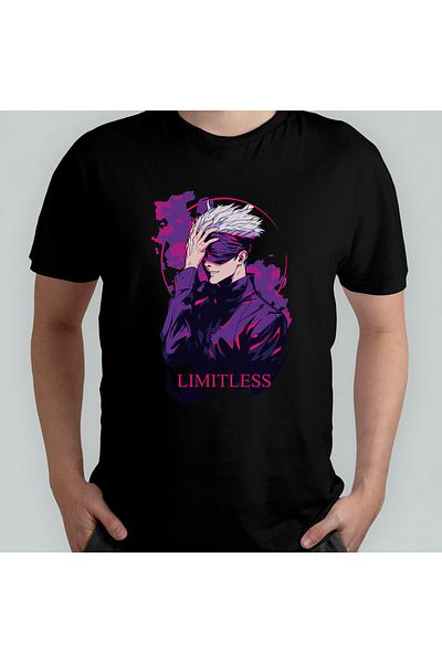 Pixxa Μπλουζάκι Unisex Jujutsu Kaisen Satoru Gojo Biking Jacka 100% βαμβάκι Μοντέλο 12