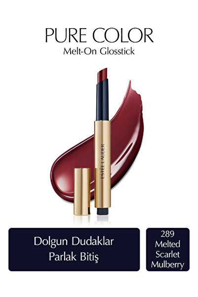 Estee Lauder Ruj - Pure Color Melt-On Glosstick Dolgunlaştırıcı Etkili Parlatıcı - Renk: 289 Melted Scarlet