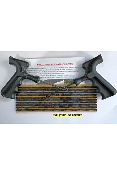 BSR Lastik Market Dubleks Lastik Tamir Seti : 10 Adet 3.5x200mm ince Fitil, fitil atma ve kanal açıcı Motosiklet tipi