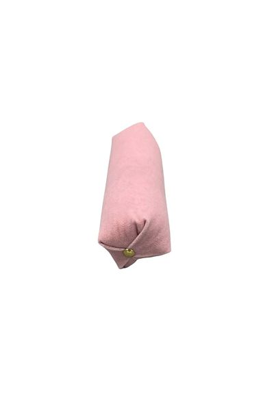 MeGass Dekor Domestic Production Suede Fabric Pink Color 20 cm Roll Jewelry Pillow