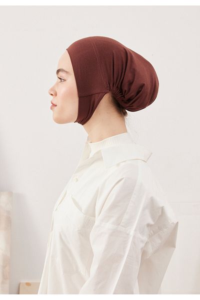 Fresh Practical Large Volume Bonnet Light Brown