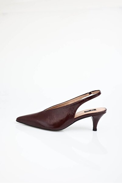 5in1Canpolat Бордо обувки с токчета 25088