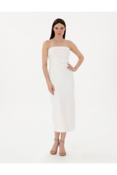 Pierre Cardin White Slim Fit Woven Dress 50301017 -Vr013