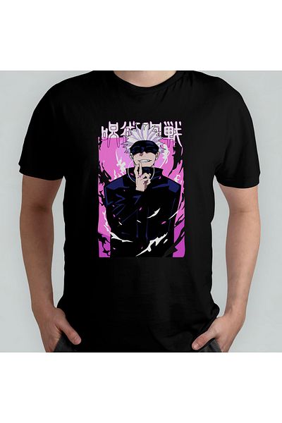 Pixxa Μπλουζάκι Unisex Jujutsu Kaisen Satoru Gojo Cotton 100% Crew Neck Μοντέλο 13