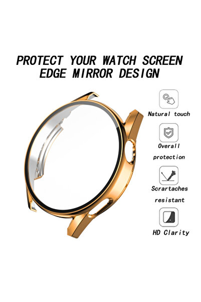 PSGT Huawei Watch Için Gt3 Pro 42mm Kasa Ve Ekran Koruyucu 360 Tam Koruma Kapak
