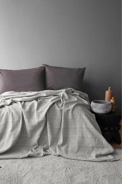 İssimo Home Summerpunch Gray Single Pique Set - 100% Cotton