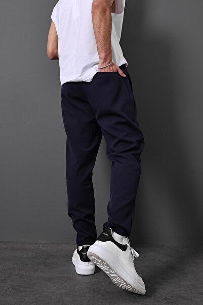 Slatra Erkek Lacivert Zincirli Kumaş Pantolon