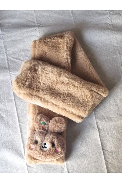 Brassito Children's Scarf - Plush Kaşkol, Cute Figure and Color Options