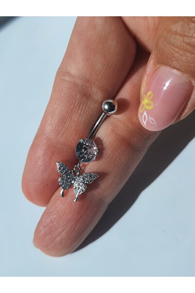 kurukafagift Kelebek Model Göbek Piercing