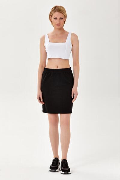 İKİLER Beli Lastikli Etek 024-2110