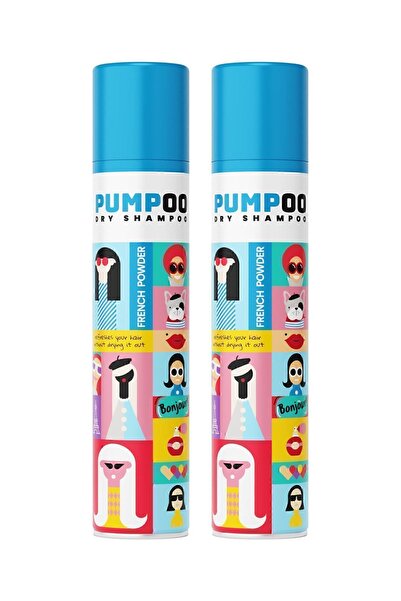 Pumpoo French Powder Kuru Şampuan 200 ml | Ferah Saç Görünümü | Kalıntı Bırakmaz X2 Adet