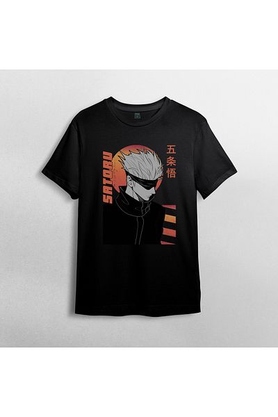 Pixxa Unisex Jujutsu Kaisen Satoru Gojo T-Shirt από 100% βαμβάκι Μοντέλο 22