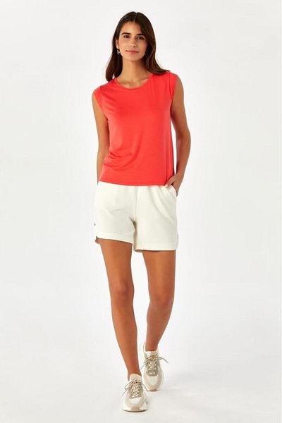 İKİLER Low Mini Sleeve Crew Neck Blouse - 024-1044