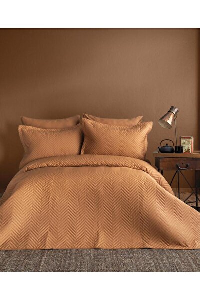 İssimo Home SIMPLY TOPRAK TURUNCU TEK KİŞİLİK YATAK ÖRTÜSÜ