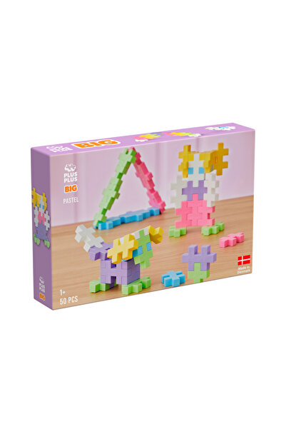 Plus Plus Pasteluri mari PLUS-PLUS / Tub 50 bucăți