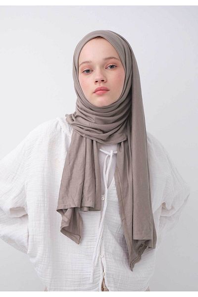 Fresh Combed Cotton Shawl Ash - Comfortable and Stylish Design