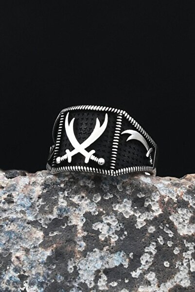 Prestige Zülfikar Hz. Ali'nin Kılıcı 925 Ayar Gümüş Erkek Yüzüğü 901622