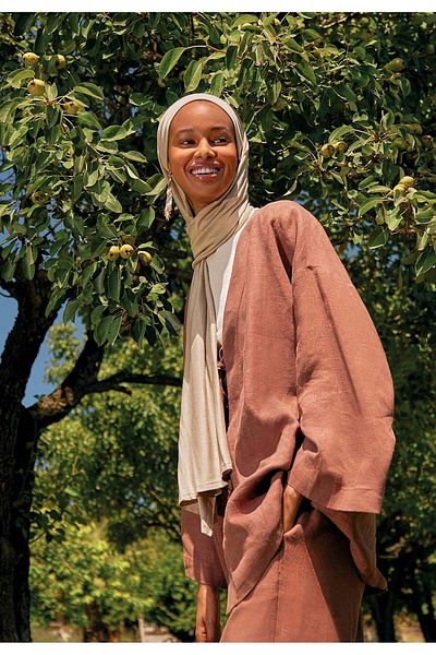 Fresh Sand Colored Combed Shawl
