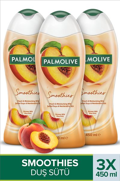 Palmolive Smoothies Peach Shower Gel 450 ml X3