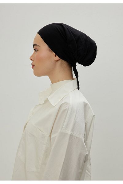 Fresh Large Volume Black Bonnet