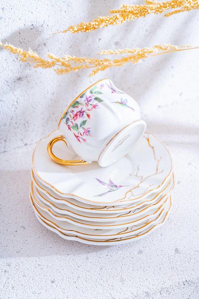 ACAR Viola Coffee Cup Set for 6 People - 90 ml