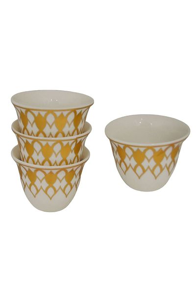 Generic 12-piece ceramic coffee cup set