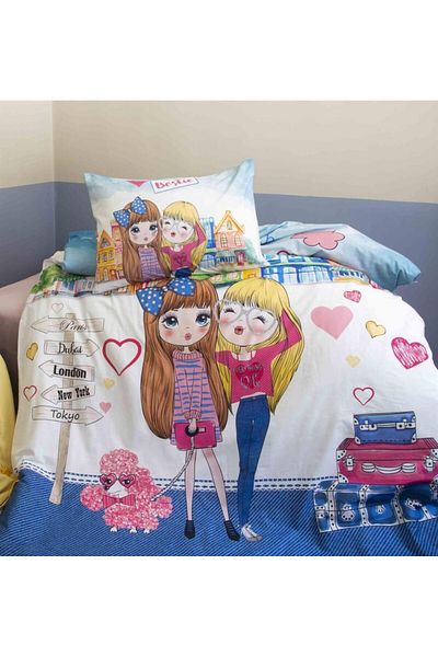 İssimo Home Σετ παπλωματοθήκη Bestie Ranforce Single