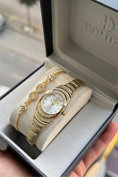 Homies KADIN KOL SAATİ 2 YIL GARANTİLİ HEDİYELİK KUTUSU VE BİLEKLİK