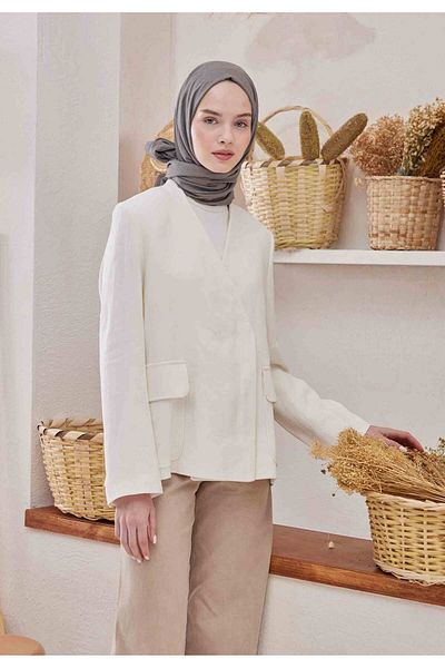 Fresh Bamboo Shawl, Smoke Top