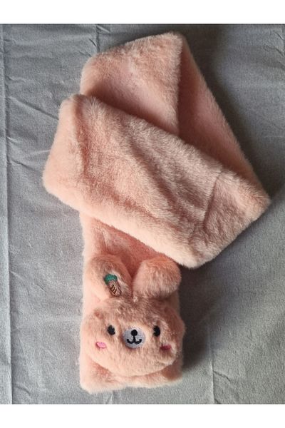 Brassito Children's Scarf - Plush Kaşkol, Cute Figure and Color Options