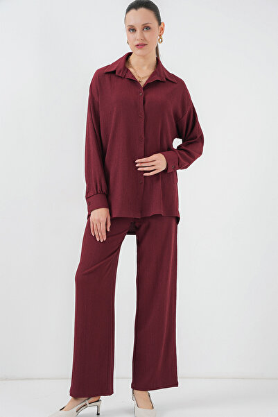 Bigdart 5858 Kötött dupla öltöny - Claret Red