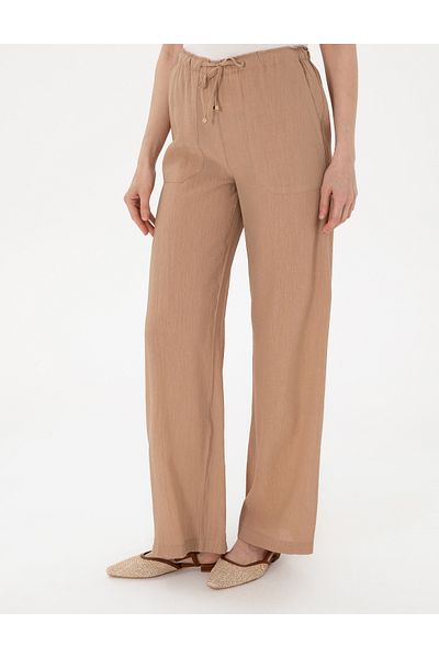 Pierre Cardin Beige Loose Fit Trousers 50306511-Vr011