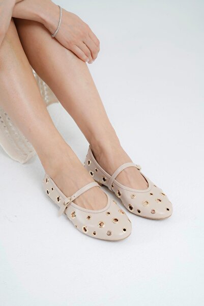 Beyond Women's Skin Single Band Troc Low Heeled Daily Ballerinas Byndkp845