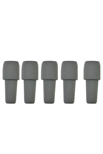 Choice 5pc Grey Silicone Wine Stoppers Beverage Bottle Sealer Reusable Sparkling Wine Bottle Stopper Keepin