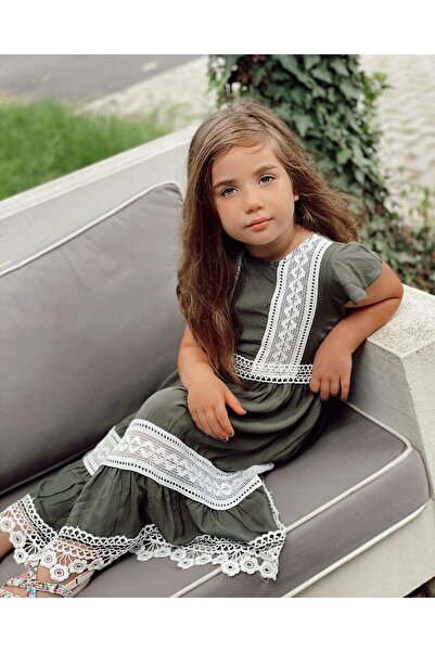 JuraKids kız çocuk elbise şık zarif kaliteli