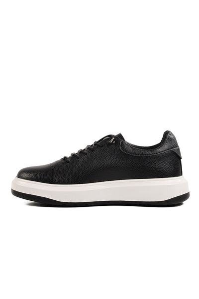 AYAKMOD Black Rubber Laced Men's Casual Shoes 404 m